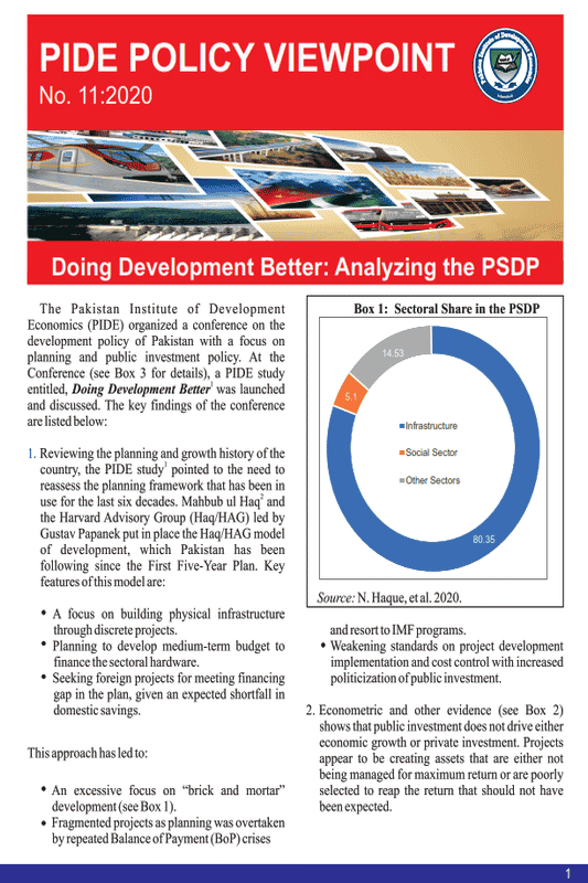 Doing Development Better: Analyzing The Psdp