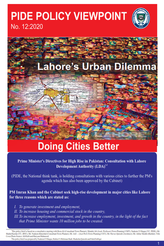 Lahore’S Urban Dilemma Doing Cities Better