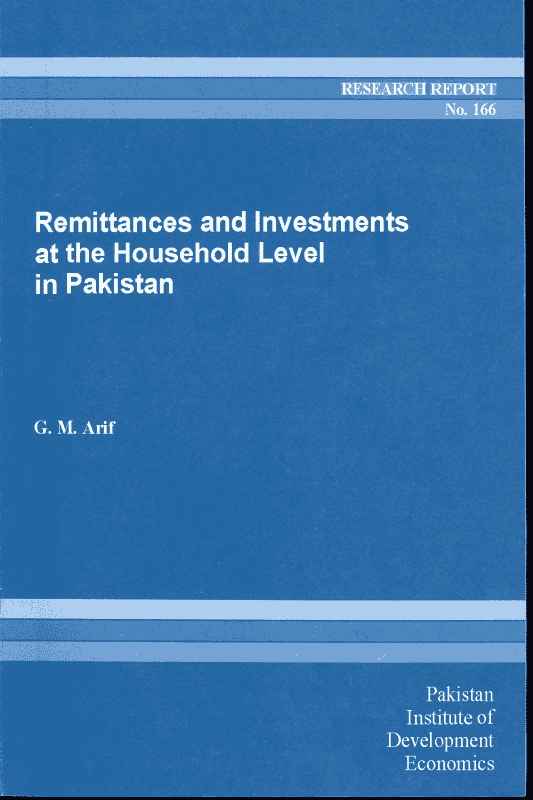 Remittance and Investments at the Household Level in Pakistan