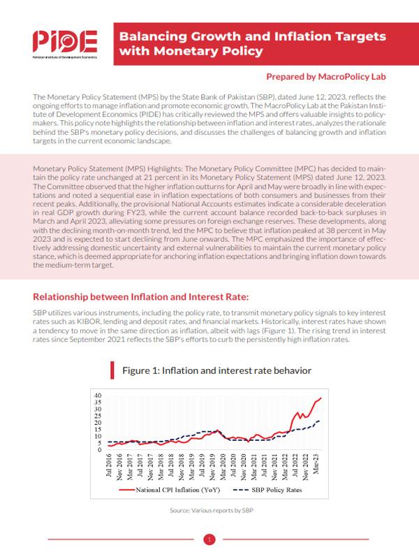 Balancing Growth and Inflation Targets with Monetary Policy