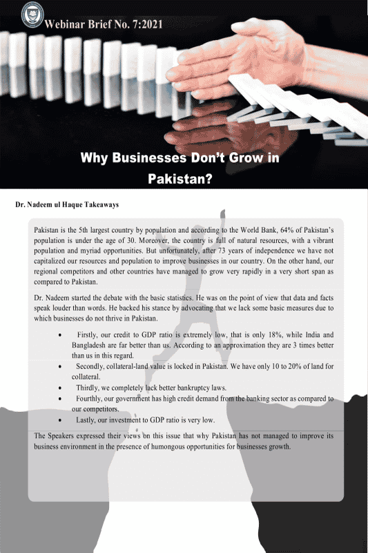 Why Businesses Don’T Grow In Pakistan?