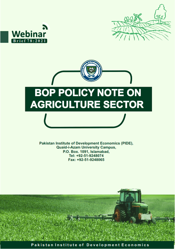 BOP Policy Note on Agriculture Sector
