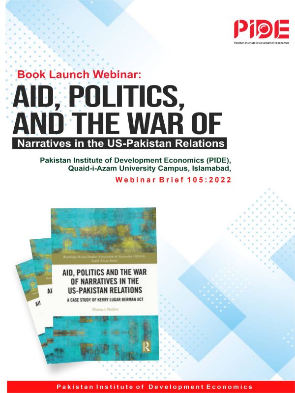 Book Launch Webinar: Aid, Politics, And The War of Narratives in the US-Pakistan Relations