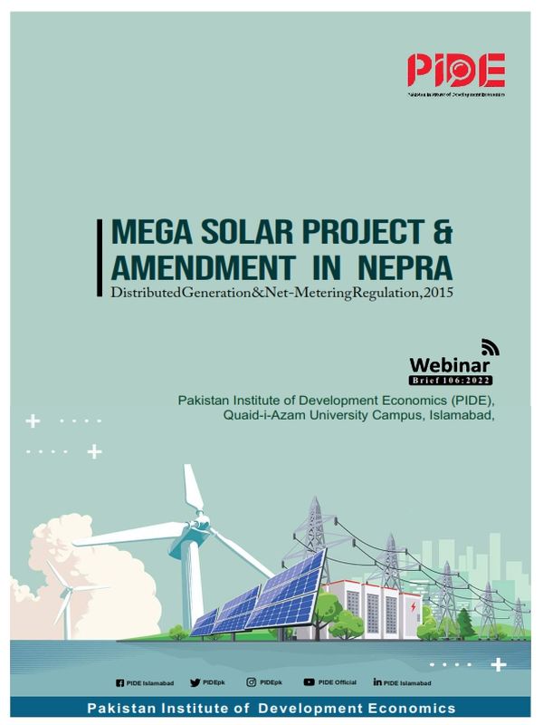 Mega Solar Project & Amendment In NEPRA Distributed Generation & Net-Metering Regulation, 2015