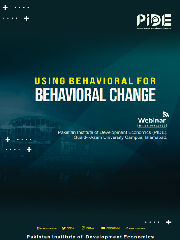 Using Behavioral Economics for Behavioral Change