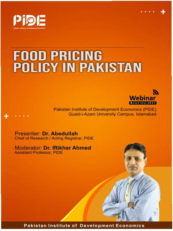 Food Pricing Policy in Pakistan