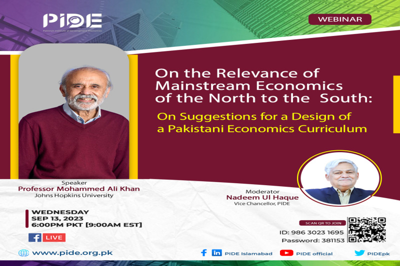 On the Relevance of Mainstream Economics of the North to the South: On Suggestions for a Design of a Pakistani Economics Curriculum