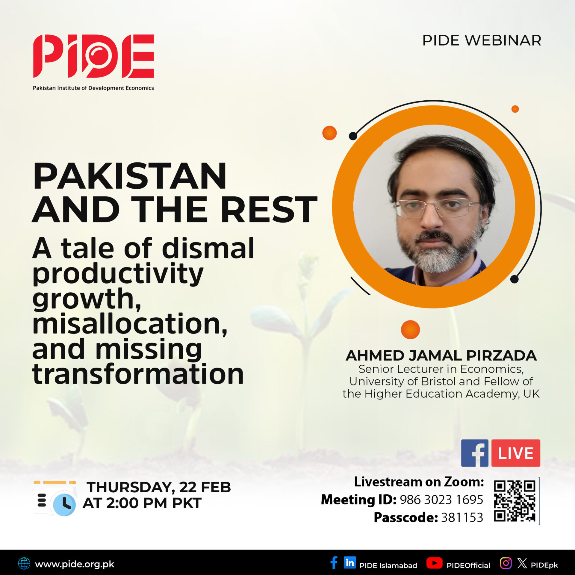 Pakistan and the rest: A tale of dismal productivity growth, misallocation, and missing transformation flyer