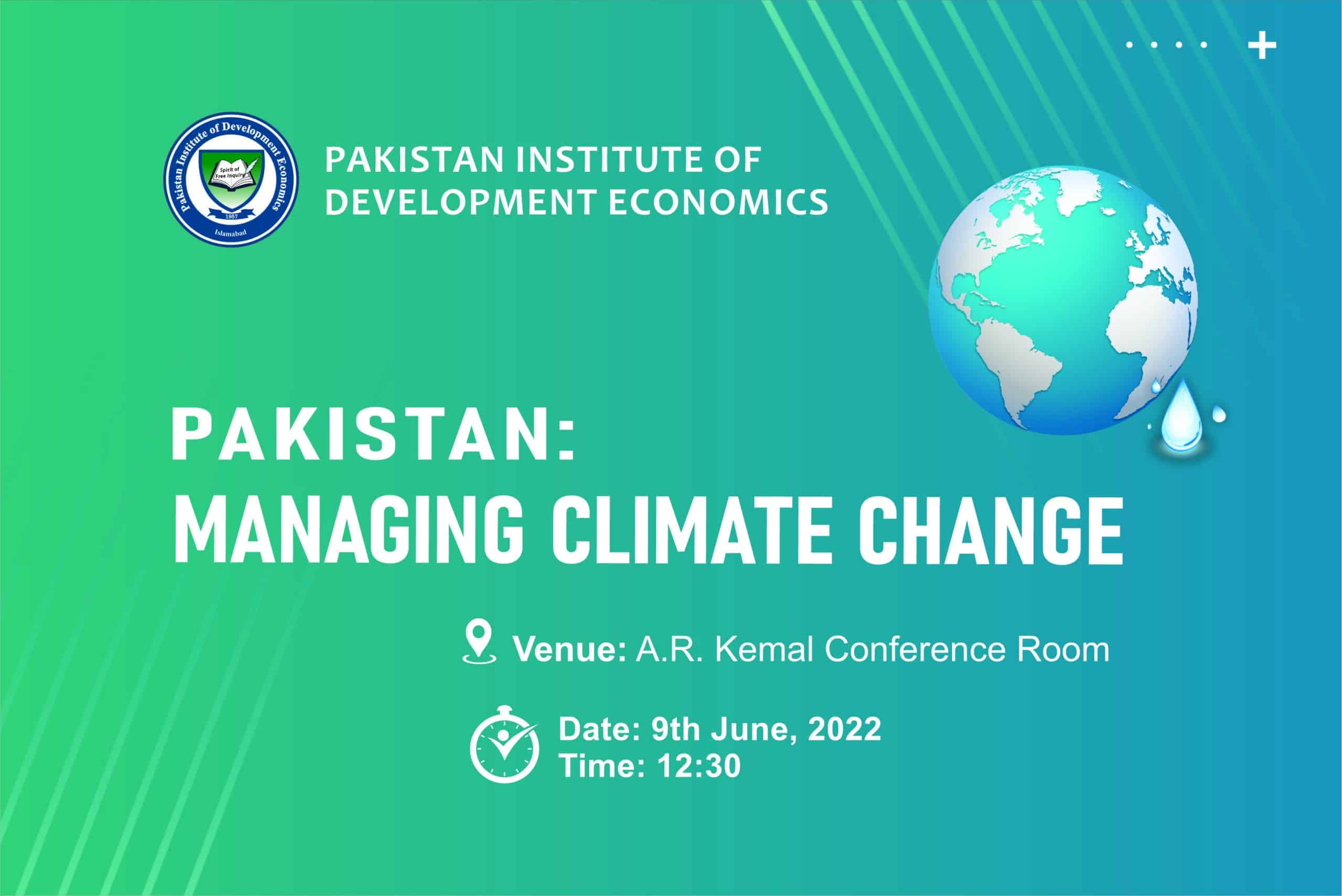 Pakistan: Managing Climate Change - PIDE - Pakistan's premier economic ...