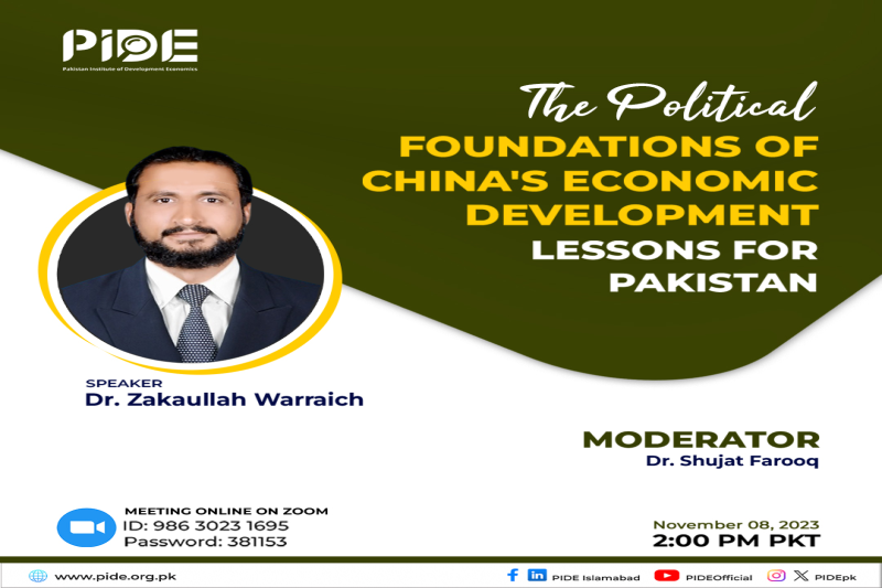 The Political Foundations Of China's Economic Development Lessons For Pakistan