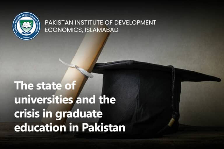 The state of universities and the crisis in graduate education in Pakistan