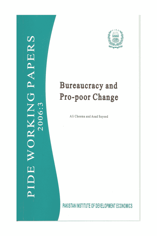 Bureaucracy and Pro-poor Change