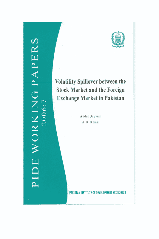 Volatility Spillover between the Stock Market and the Foreign Market in Pakistan