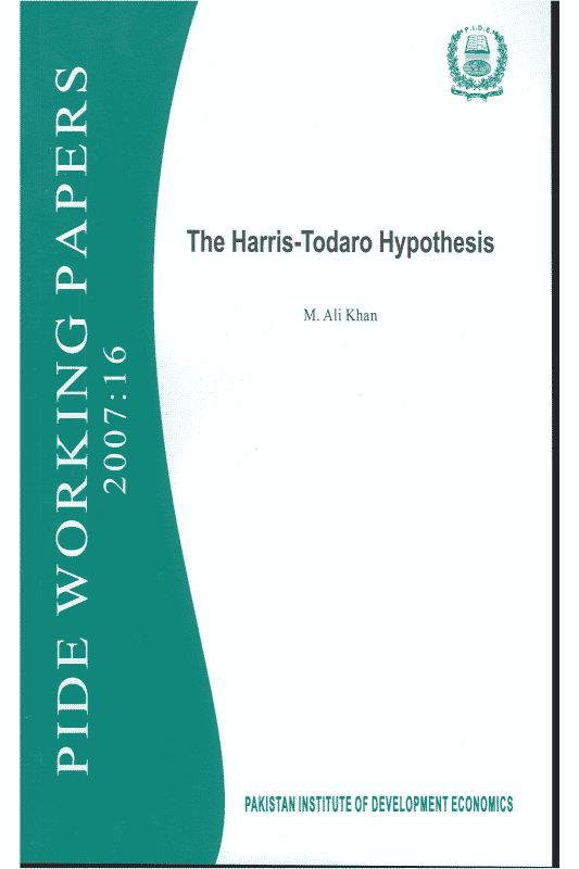 The Harris-Todaro Hypothesis