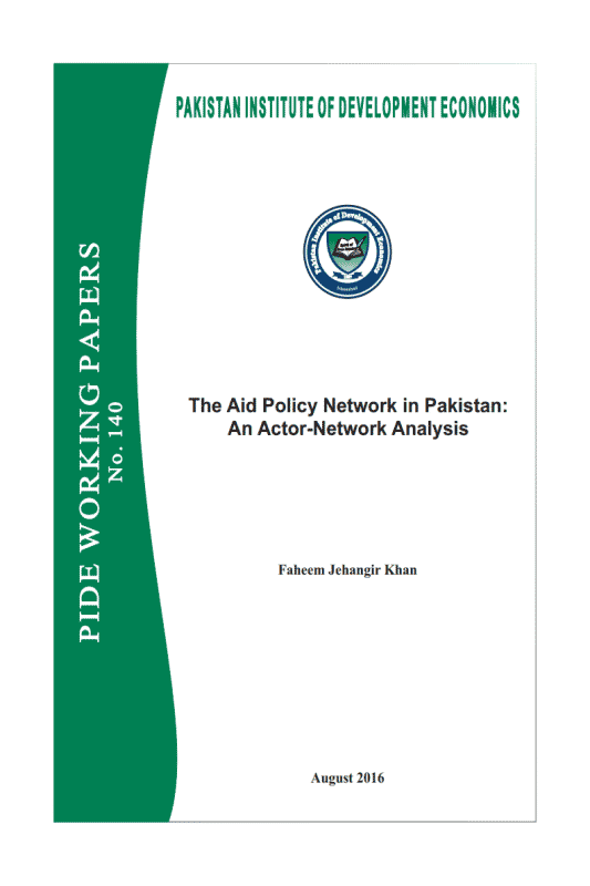 The Aid Policy Network in Pakistan: An Actor-Network Analysis