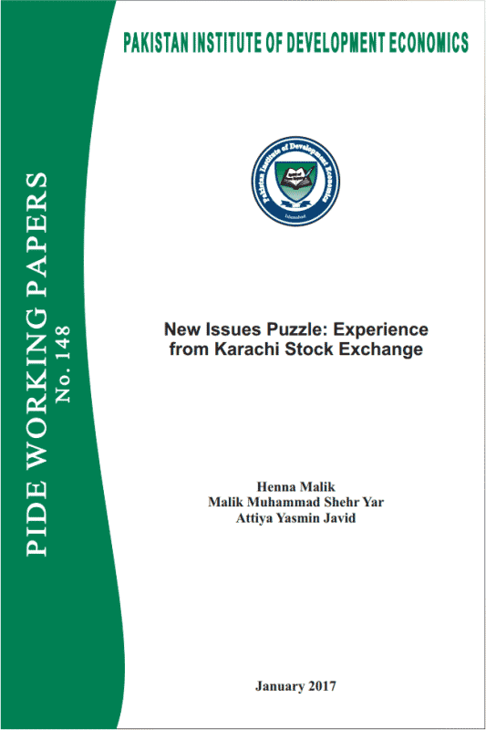 New Issues Puzzle: Experience from Karachi Stock Exchange