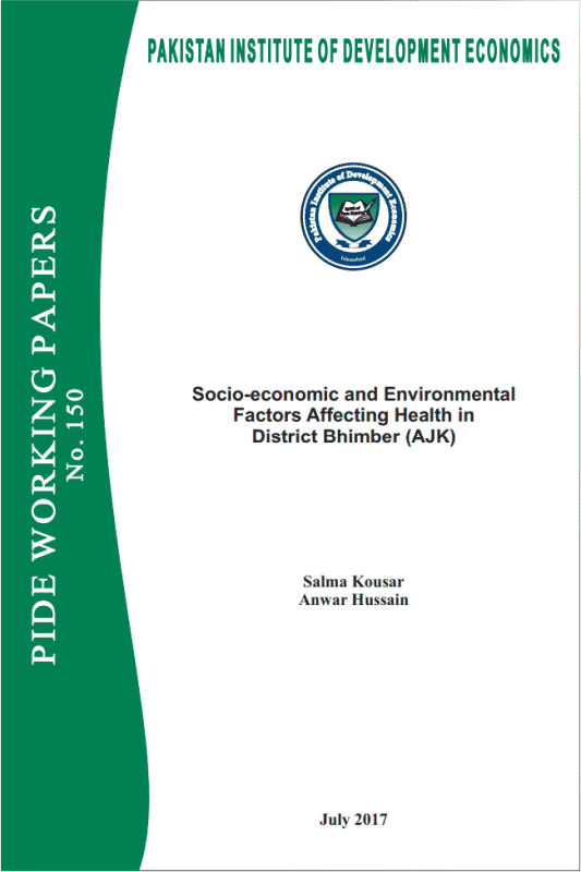 Socio-economic and Environmental Factors Affecting Health in District Bhimber (AJK)