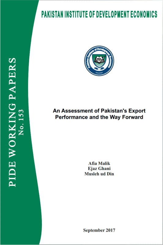 An Assessment of Pakistan’s Export Performance and the Way Forward