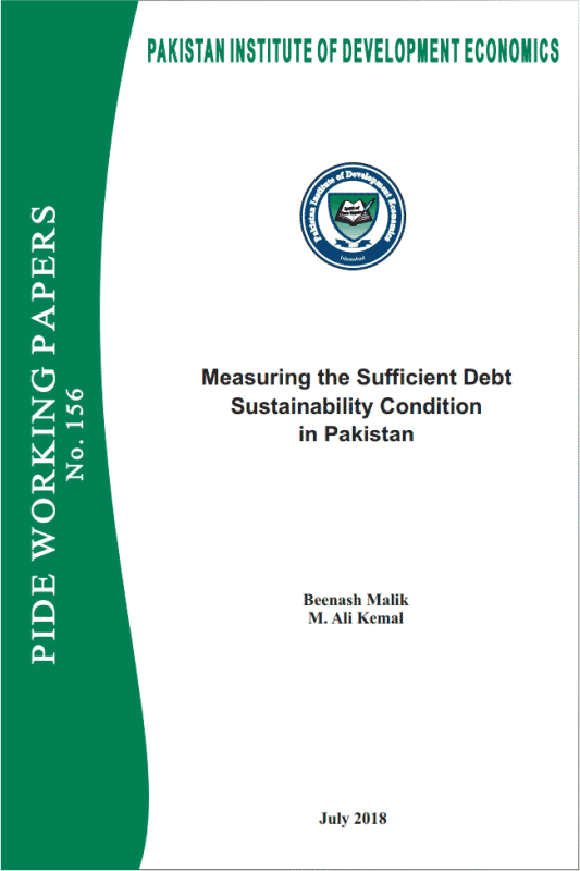Measuring the Sufficient Debt Sustainability Condition in Pakistan 