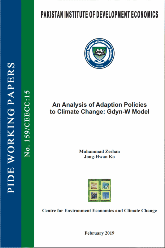 An Analysis of Adaption Policies to Climate Change: Gdyn-W Model